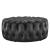 Amour Tufted Button Large Round Performance Velvet Ottoman