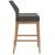 Wellspring 3-Pc Outdoor Patio Teak Wood Bar Set