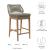 Wellspring 3-Pc Outdoor Patio Teak Wood Bar Set