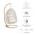 Amalie Wicker Rattan Outdoor Patio Swing Chair