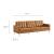 Loft Tufted Vegan Leather Sofa and Ottoman Set