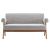 Lyra Boucle Fabric Loveseat