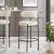Albie Boucle Fabric Bar Stools
