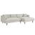 Zoya Right-Facing Down Filled Overstuffed Sectional Sofa