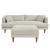 Zoya Down Filled Overstuffed Sofa and Ottoman Set