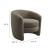 Affinity Upholstered Boucle Fabric Curved Back Armchair
