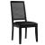 Arlo Vegan Leather Upholstered Faux Rattan and Wood Dining Side Chairs