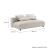 Solace Modular Upholstered Fabric Armless Loveseat