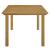 Abacus 7-Piece Rectangular Outdoor Patio Aluminum Dining Table Set with Rattan Armchairs