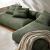 Solace 2-Piece Modular Corduroy Upholstered Sectional Sofa With Chaise