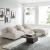 Solace 4-Piece Modular Upholstered Fabric Sectional Sofa