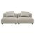 Solace 2-Piece Modular Upholstered Fabric Sofa