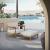 Wren Outdoor Patio Teak Wood Armchair and Ottoman Set