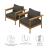 Wren Outdoor Patio Teak Wood Armchair