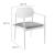 Aeris Stackable Outdoor Patio Aluminum Dining Armchair