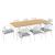 Aeris 9-Piece Outdoor Patio Aluminum Dining Set