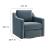 Liora Performance Velvet Swivel Armchair
