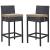 Lift Outdoor Patio Synthetic Rattan Bar Stool (Set of 2)