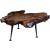 Natural Teak Coffee Table w/Cast Iron Legs