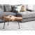 Natural Teak Coffee Table w/Cast Iron Legs
