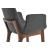 Eiffel Wood Arm Counter Stool