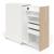 Boxi Office Lockable Storage Tower w/1 Shelf, 2 Metal Shelves, 2 Small Drawers & Power Socket
