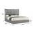 Elara Wood Platform Bed w/LED Light, King Size