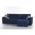 Elegant Microfiber Reversible Sleeper Storage Sectional Sofa