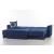 Elegant Microfiber Reversible Sleeper Storage Sectional Sofa