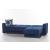 Elegant Microfiber Reversible Sleeper Storage Sectional Sofa