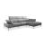 Amanda Leather L-Shaped Sectional Sofa