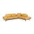 Elise Leather L-Shaped Sectional Sofa, Right Facing Chaise