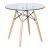 Dover Round Glass Bistro Dining Table