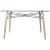 Dover Rectangle Glass Dining Table