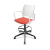 Spacio Polypropylene Gaslift Swivel Office Draughtman Armchair w/Pad Seat
