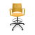 Spacio Polypropylene Gaslift Swivel Office Draughtman Armchair w/Pad Seat