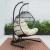 Wicker 2 Person Double Folding Hanging Egg Swing Chair