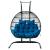 Wicker 2 Person Double Folding Hanging Egg Swing Chair