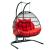 Wicker 2 Person Double Folding Hanging Egg Swing Chair