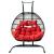 Wicker 2 Person Double Folding Hanging Egg Swing Chair