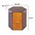 529 Hexagon Metal End Table
