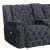 Evelyn Polyester Microfiber/Leather Air Power Console Reclining Loveseat