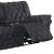Evelyn Polyester Microfiber/Leather Air Power Console Reclining Loveseat