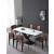 Evolve Rectangular Porcelain/Metal Rotating Extendable Dining Table with Criss-Cross Legs