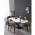 Evolve Rectangular Porcelain/Metal Rotating Extendable Dining Table with Criss-Cross Legs
