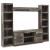 Derekson 4-Piece Industrial Entertainment Wall - Multi-Gray