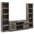 Derekson 3-Piece Industrial Entertainment Center - Multi-Gray