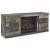 Derekson TV Stand with 4 Drawers & Electric Fireplace - Gray