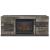 Derekson TV Stand with 4 Drawers & Electric Fireplace - Gray
