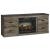 Trinell TV Stand with Electric Fireplace - Brown - W100-101